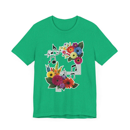 Flower and Music T-Shirt