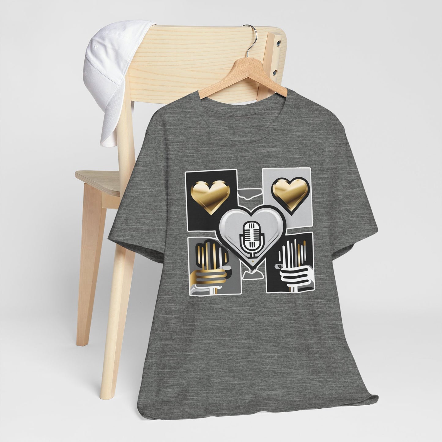 Gold Heart Kpop T-Shirt