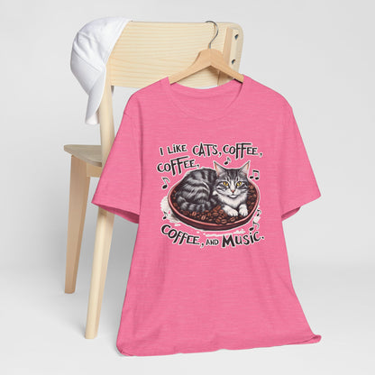 Coffee, Cats and Music III T-Shirt