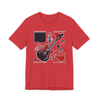 Black & Red Guitar T-Shirt
