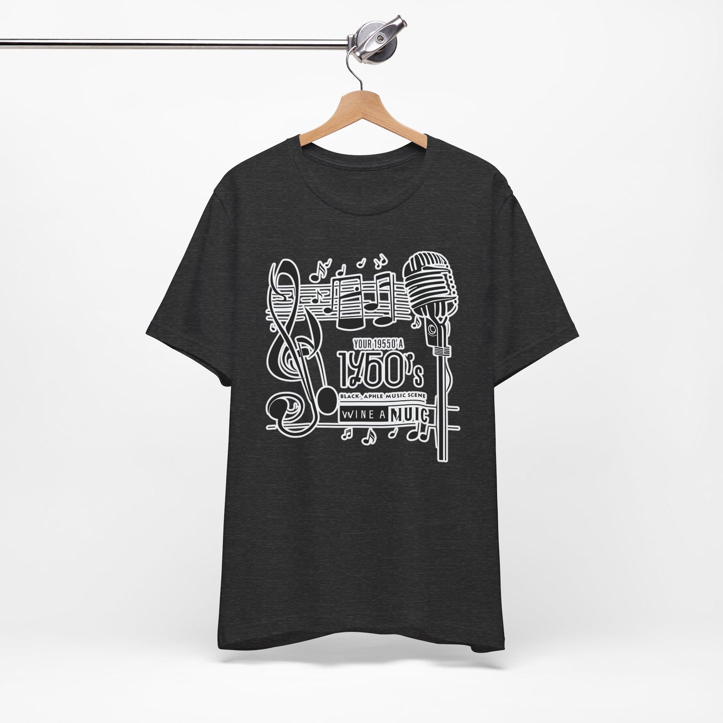 Music Note and Microphone T-Shirt