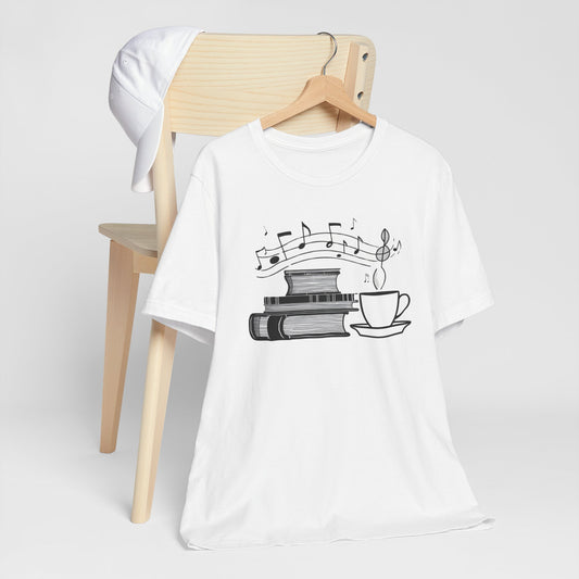 Book, Coffee and Music T-Shirt