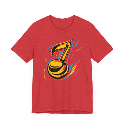 Gold and Pink Music Note T-Shirt