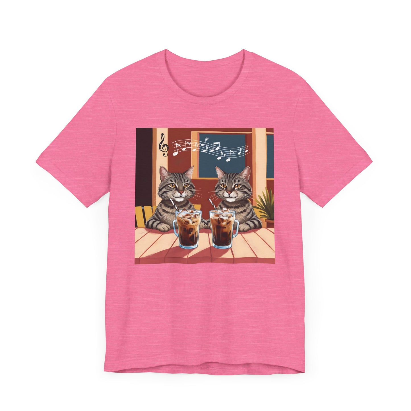 Two Cats and Coffee T-Shirt