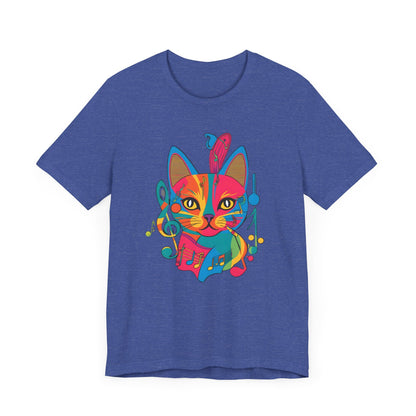 Colorful Cat V T-Shirt