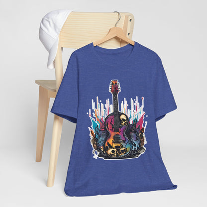 Color Flames Guitar T-Shirt