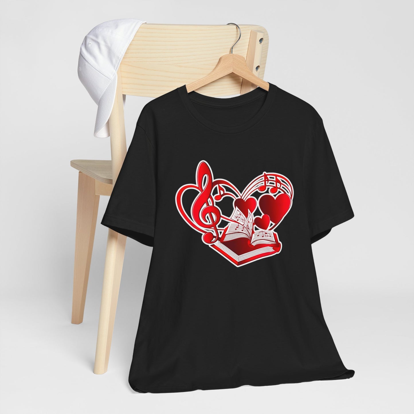 Heart, Music and Books T-Shirt