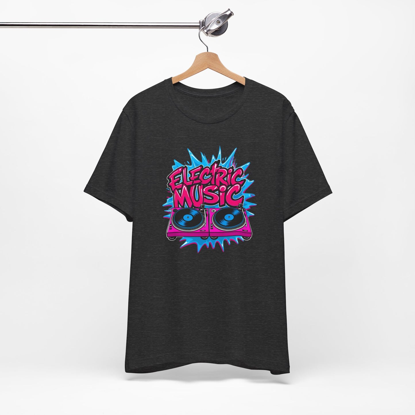 Pink Electric Vinyl Record T-Shirt