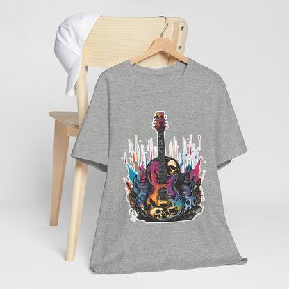 Color Flames Guitar T-Shirt