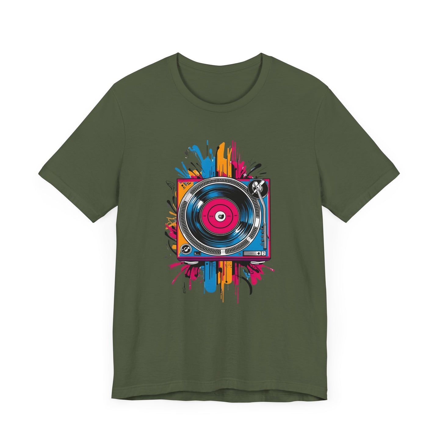 Neon Vinyl Record T-Shirt