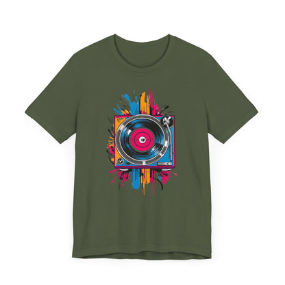 Neon Vinyl Record T-Shirt
