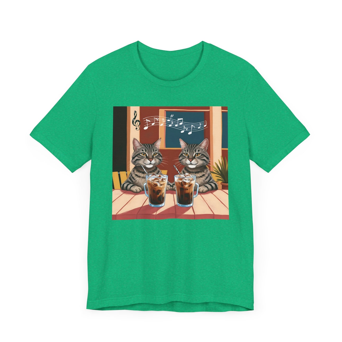 Two Cats and Coffee T-Shirt
