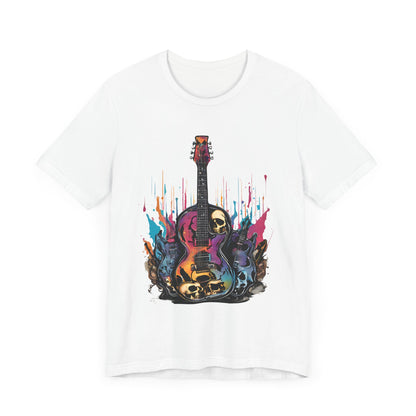 Color Flames Guitar T-Shirt