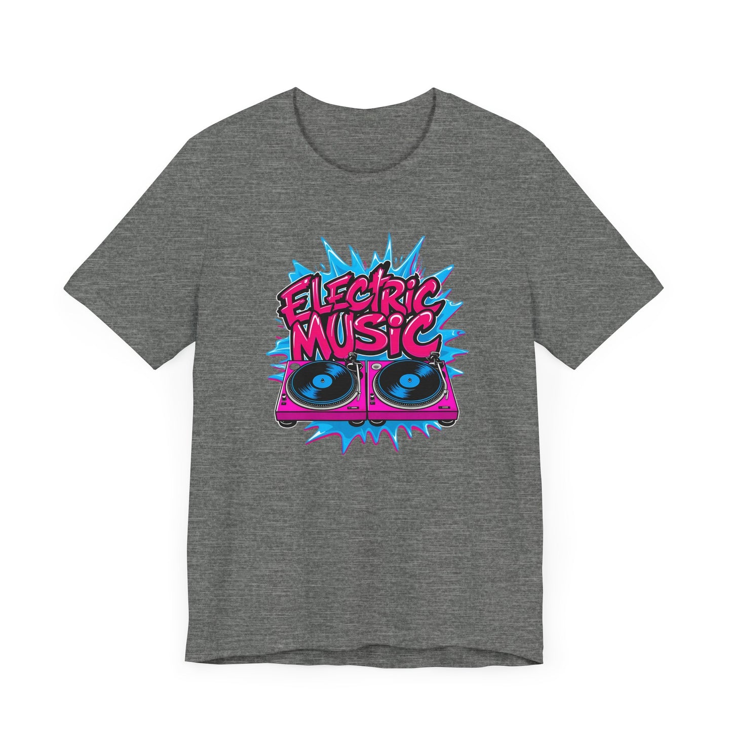 Pink Electric Vinyl Record T-Shirt
