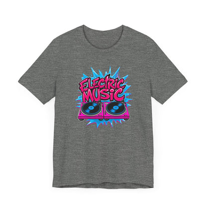 Pink Electric Vinyl Record T-Shirt