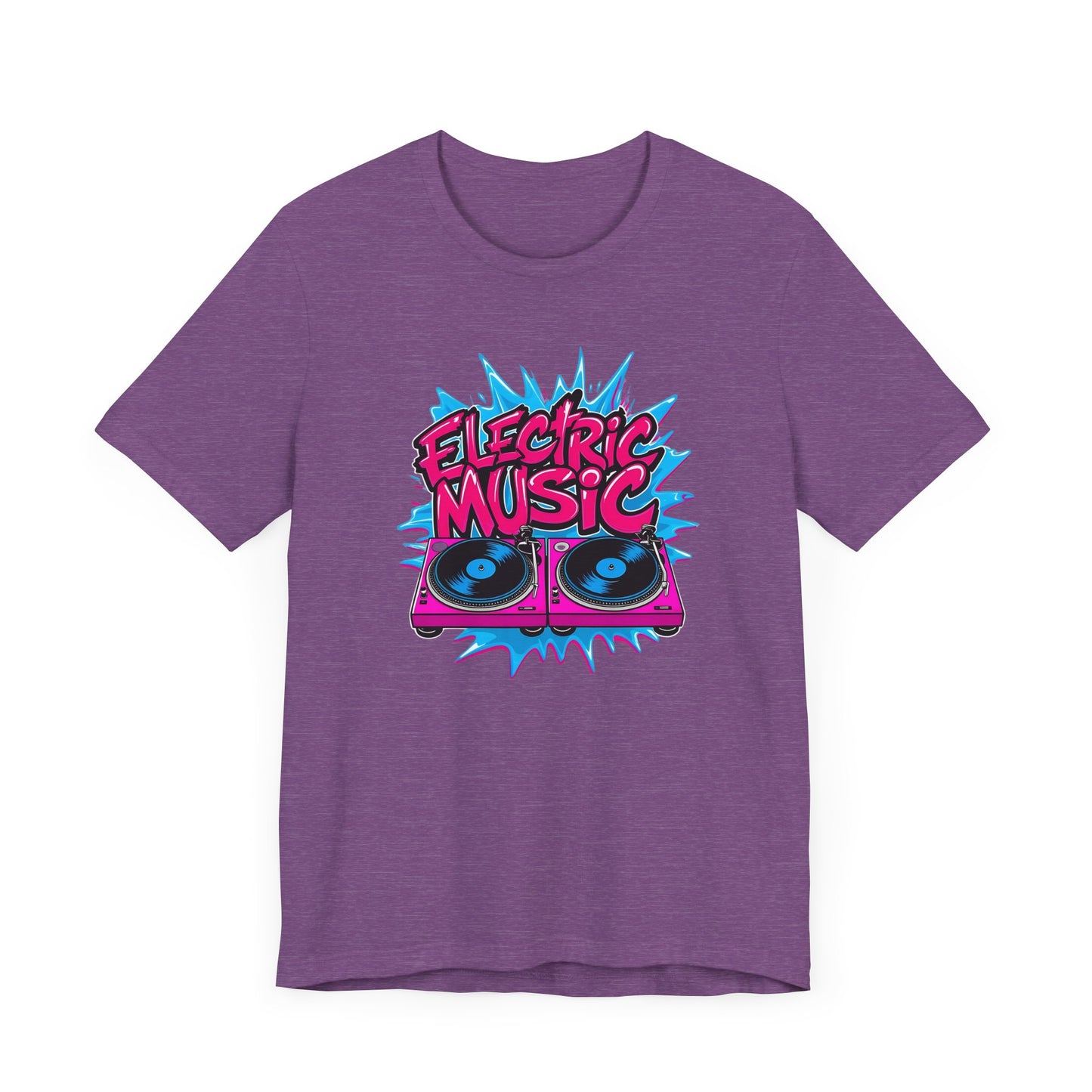 Pink Electric Vinyl Record T-Shirt