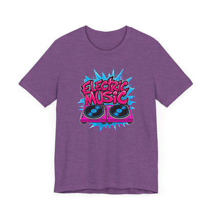 Pink Electric Vinyl Record T-Shirt