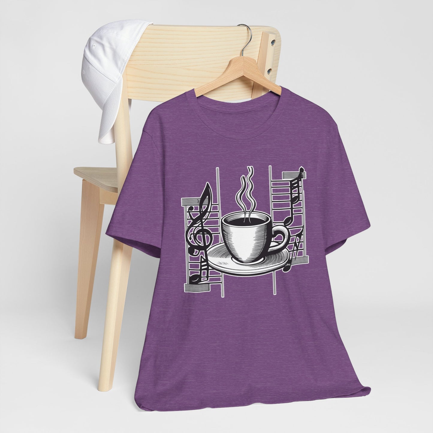 Coffee and Music Notes T-Shirt