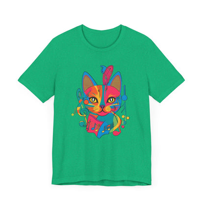 Colorful Cat V T-Shirt