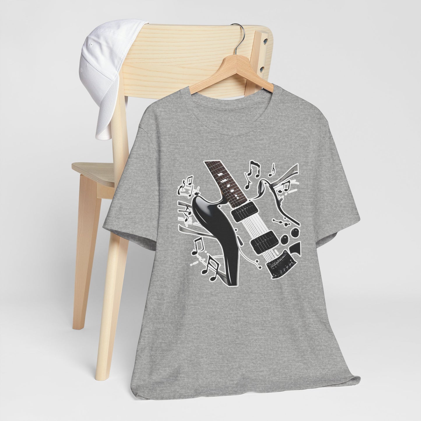 Black and White Guitar T-Shirt